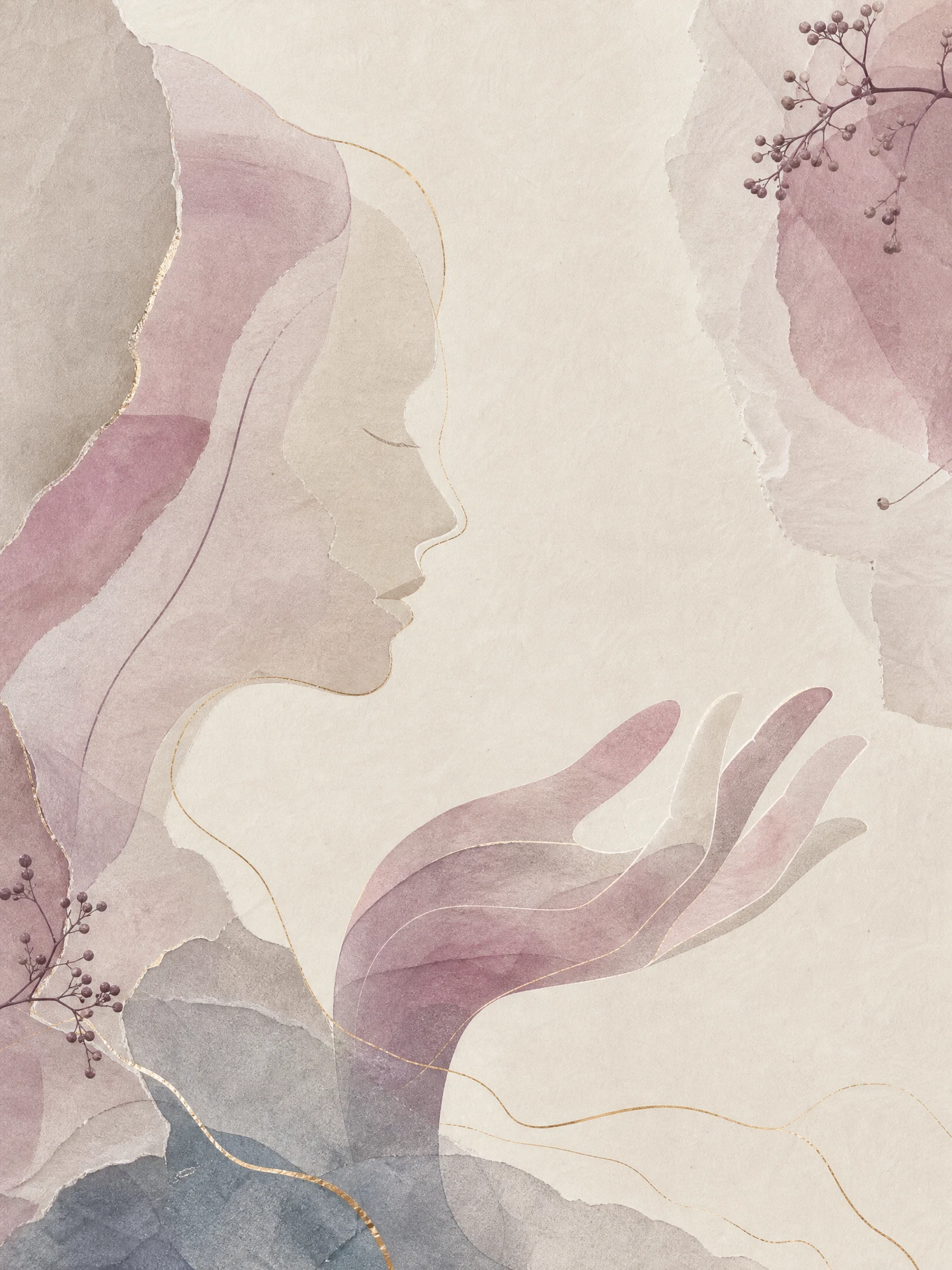 面相與掌紋相術閱讀服務插畫